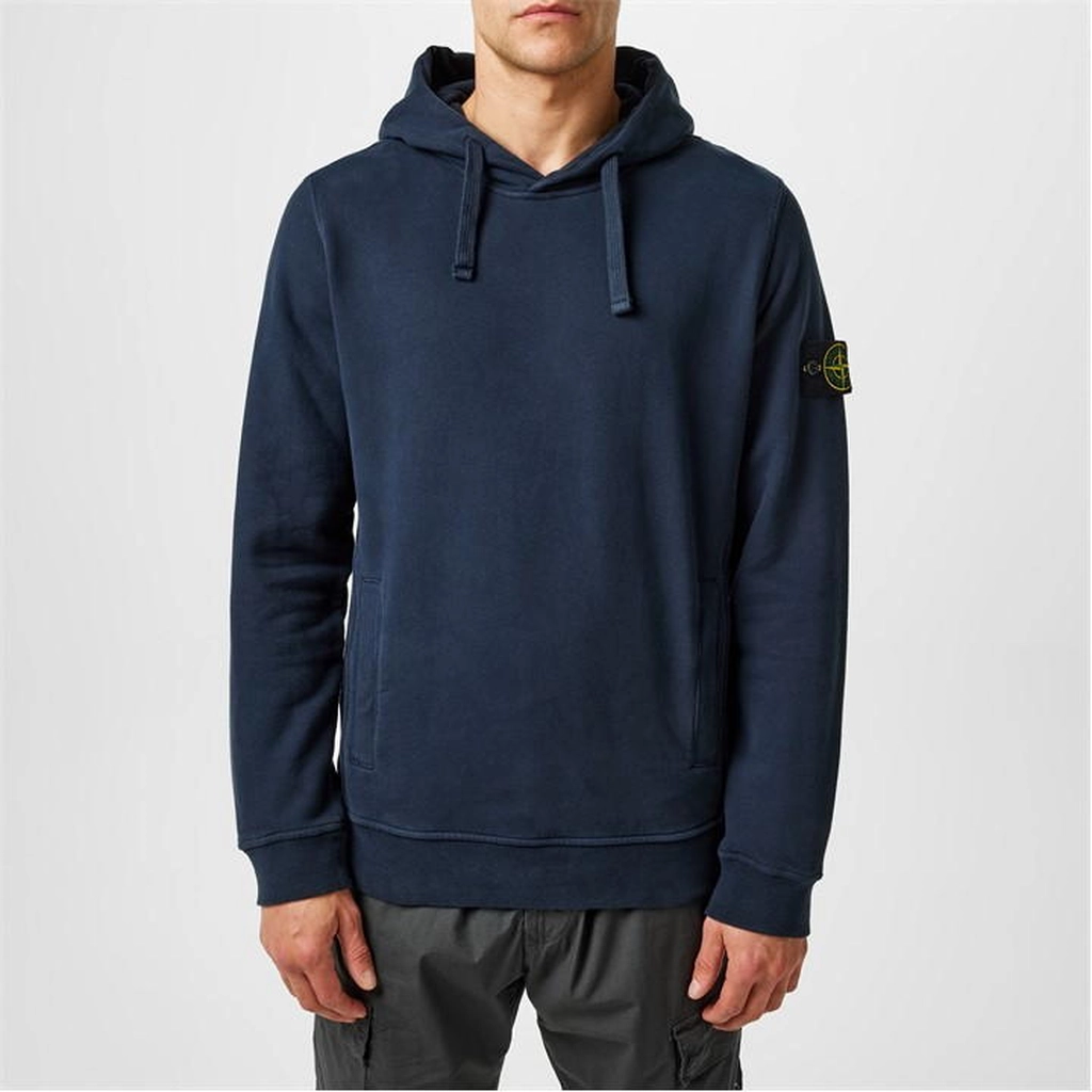 Stone Island Heavyweight Fleece Oth Hoodie - Blue